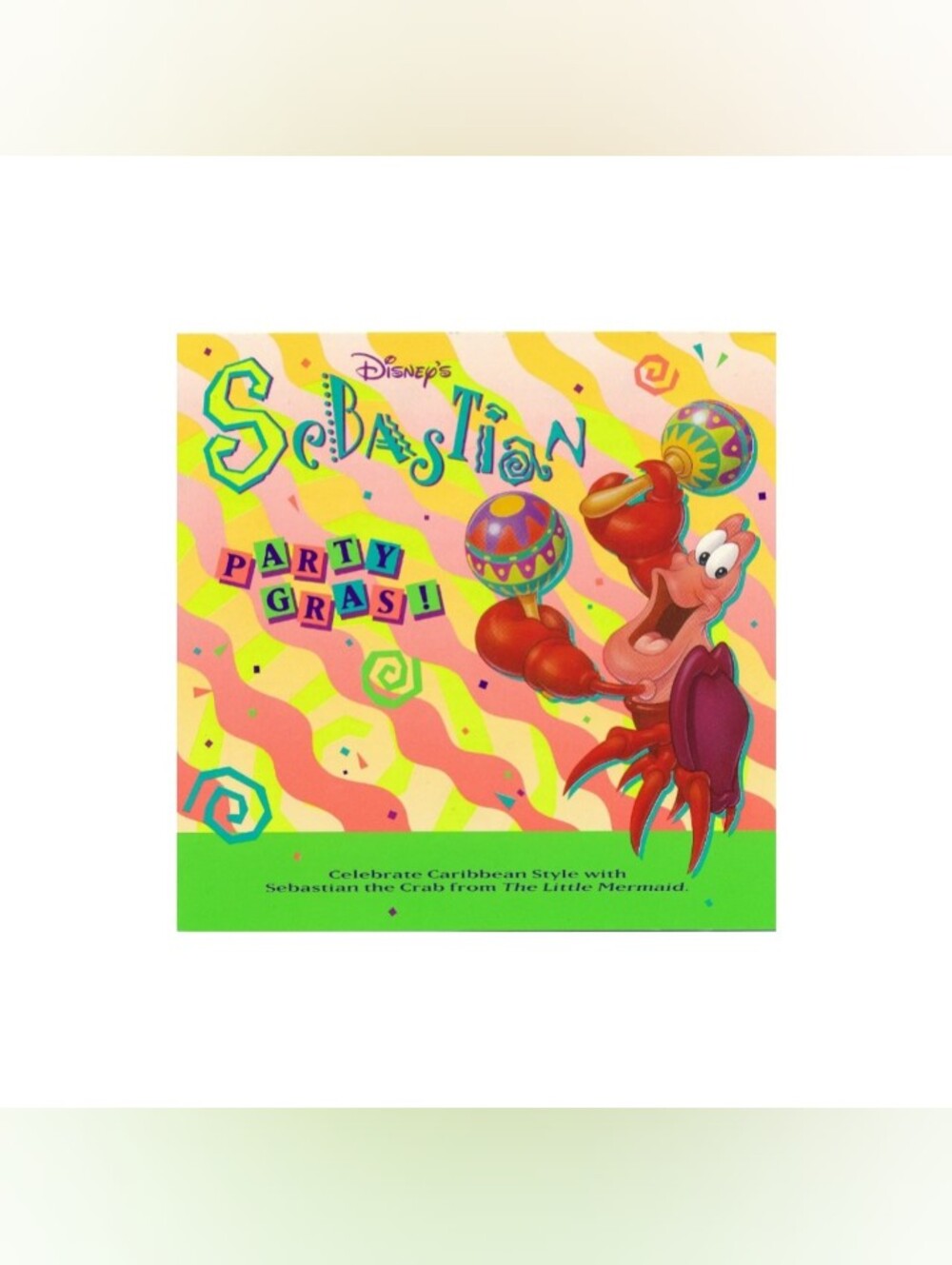 Sebastian Party Gras! CD Disney 1991 (Little Mermaid)